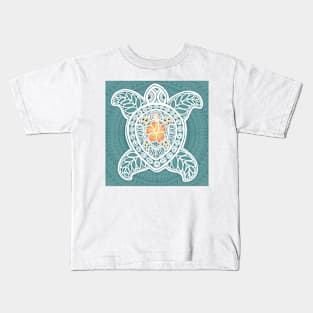 Hibiscus Turtle Kids T-Shirt